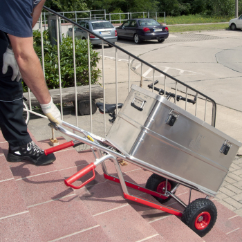 pro-bau-tec Aluminium Sackkarre mit Treppenrutsche 150 KG